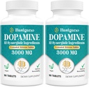 Natürliche Dopamin Ergänzung - Glutenfrei - 90 Tabletten(Pack von 2)