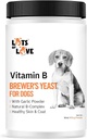 Brauerhefe Pulver für Hunde - Knoblauch Flavoring, Vitamin B, Natürliche B-Komplex, Niacin & Gesunde Haut & Coat (1 Pfund)