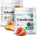 ColonBroom Psyllium Husk Pulver (Strawberry & Tropical Fruits) - Colon Broom Colon Cleanse for Bloating Relief & Gut Health - Fiber Powder Drink - Vegan, Glutenfrei, Non-GMO Faserpulver Supplement