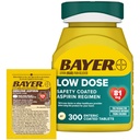 Bayer Aspirin 81mg Enteric Coated Tablets 300ct und 2 Count Travel Pack von Echt Aspirin 325mg Coated Tablets