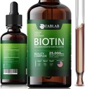 FabLab Biotin mit Collagen, Keratin und Saw Palmett 25000msg Extrakt - Gesunde Haare Haut und Nägel für Erwachsene, kein Füllstoff, kein Stearate-Anti Aging Collagen Vitamine für Männer & Frauen 2 Fl Oz