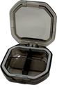 Travel Pill Organizer - Durable, wasserdicht Pille Fall Reisegröße mit 4 Komponenten - Kompakte Pille Reisetasche für Vitamine, Nahrungsergänzungsmittel, Medizin - Travel Pille Container für Geldbeutel (Gray)