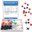 Swpeet 125 Pcs Molecular Model Kit für anorganischen und organischen molekularen Modell Lehrer und 16 Jahre und über Student Kit - 54 Atome & 70 Links & 1 Short Link Remover Tool - Science Toys