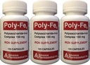Polysaccharid Eisen Complex 150 mg Kapseln Eisen Ergänzung 100 Kapseln pro Flasche Packung von 3 insgesamt 300 Kapseln