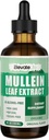 Mullein Tropfen für Lunge - Lung Cleanse & Detox - Vegan Mullein Blatt Extrakt Flüssige Tinktur, Unterstützung für Respirator, Immune, Verdauungssystem, natürliche Kräuterergänzung, Non-GMO,4 FL OZ