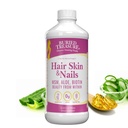 Buried Treasure Hair, Haut und Nägel mit MSM Biotin Aloe Vera plus Vitamine und Mineralstoffe in einem hochpotenzfähigen flüssigen Ganze Food Complex für Fuller Hair, Stronger Nails und Clearer Skin 16 oz