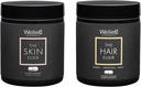 WelleCo, The Skin Elixir + The Hair Elixir, Vegan Beauty Supplements Bundle, fördert Haarwachstum & Reduziert Bruch, Unterstützt gesunde Haut & Collagen Formation, 60 Kapseln Jede