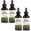 Maxx Herb PAU D'Arco Tincture - Max Strength PAU Darco Extrakt für Immununterstützung, Taheebo Tea Inner Bark absorbiert besser als PAU Darco Kapseln - 4 Flaschen, 4 Oz Jeder (240 Servierungen)