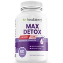 Max Detox Supplement, Advanced Gut Cleanse Detox für Damen und Herren mit Psyllium, Chlorella, Hyssop Herb & Papaya, mit Acai Complex - Colon Cleanse - 60 Kapseln (1)