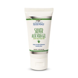 Natural Path Silver Wings 200ppm Silver with Aloe Vera Gel and Tea Tree Oil - Soothing Skin Care - 1.5 oz