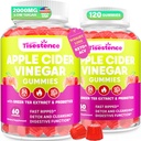 Apfel Apfelessig-Gummien, Keto ACV-Gummien für Frauen und Männer, Apfelessig-Ergänzung mit Grüner Tee, B12, Probiotisch für Detox Cleanse, Stoffwechsel & Verdauungs-Gesundheit, Vegan - 2 Monate Versorgung