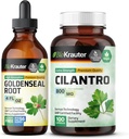 BIO KRAUTER Goldenseal Tincture 4 Fl. Oz. & Cilantro 100 Kapseln