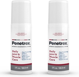 Penetrex Gelenk & Muskeltherapie - Beruhigendes Gel für Rücken, Hals, Hände, Füße - Premium Ganzkörper Rub mit Arnica, Vitamin B6 & MSM - 3oz Roll On Gel (2-Pack)