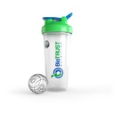 BioTRUST BlenderBottle Classic Shaker Bottle, 28-Ounce mit Schleife, Klar/Grün