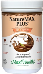 Maxi-Health NatureMAX Plus Energy Support Drink Soy Protein Powder - Sugar Free Diät Supplement - 20g Protein Pro Servieren - Natürliche Schokolade Geschmack - Kosher Vitamin - 1lb