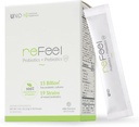 reFeel 2.0 Daily Probiotic Supplement - 15 Billion CFU, leicht süßer Joghurt Flavor, Präbiotika Included, for Optimal Gut Flora Balance, Nährstoffabsorption & Overall Wellness (19 Strain Blend)