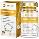 OMOGS NAD+ 300 mg + Trans-Resveratrol 200 mg, reine NAD-Ergänzung, Max Absorption, Boosting-Ergänzung für DNA-Reparatur, Gesundes Altern, Cellular Energy & Longevity, 60 Kapseln