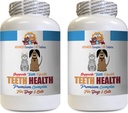 Bad Breath Treats für Hunde - Haustiere Premium Zähne Gesundheit für Hunde und Katzen - Oral Gum Teeth Complex Support - Dog Mineral Supplement - 120 Tabletten (2 Flaschen)