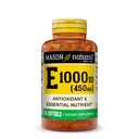 MASON NATURAL Vitamin E 450 mg (1.000 IU) - Antioxidans und essentielle Nährstoffe, Gesundes Immunsystem, Haut und Augen, Ganzkörperergänzung, 50 Softgels