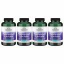 Swanson Magnesium Lactate - Mineralische Ergänzung Förderung Muskel- und Knochengesundheitsunterstützung - Lactosefreie Lactate Mineralform für gesunde Absorption - (120 Kapseln, 84mg Jeder) 4 Packung