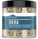 Earthborn Elements Okra Extract 200 Kapseln, Rein und unverdünnt, keine Zusatzstoffe