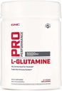GNC Pro Performance L-Glutamin 5000mg, Aminosäure-Ergänzungs-Pulver, unterstützt Muskelrückgewinnung & Funktion, Kraftstoffe Immunsystem, spielt Schlüsselrolle in Proteinsynthese, entflammt, Glutenfrei, 181
