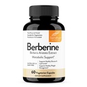 Sandhu's Berberine HCL Supplement 500mg pro Kapsel mit 97% Pure Berberis Aristata Extract| 60 count| Unterstützt Gewichtsmanagement & Gesunde Energie Levels| Made in USA, Vegetarisch, Non-GMO, Gluten Free