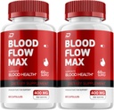 Blood Flow Max Capsule - BloodFlowMax Advanced Formula, BloodFlow Max Extra Strength, Overall Wellness,All-Natural Vitamins, Bewertungen (2 Pack - 120 Kapseln)