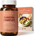 Candida Cleanse für Damen – Gut & Feminine Balance mit Oregano Öl, Caprylic, Probiotics, Reishi, Aloe & Black Walnut – Kann helfen Verdauungskomfort, Klarheit, klare Haut & Vaginal pH