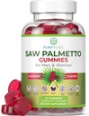 Vegan Saw Palmetto für Frauen und Männer - Potent Saw Palmetto Extrakt, Prostata Ergänzungen für Männer, DHT Blocker für Frauen Haarwachstum, Hormonal Balance Gummis, PCOS Haarausfall, DHT Blocker, Gluten-frei