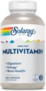 SOLARAY Spectro Multivitamin, Eisenfrei - Multi Vitamin w/Calcium, Magnesium, Energizing Greens, Verdauungsenzyme - Verdauung, Cellular Energy, Knochengesundheit, Immununterstützung, 60 Portionen, 360 Kapseln