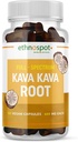 Kava Kava Root Calming Supplement Kapseln – Unterstützt Entspannung und Stimmung Balance mit natürlichen Kräuter Kava Extrakt – Non-Habit Forming, Gluten-Free – 125 Vegan Kapseln