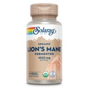 SOLARAY Bio Lions Mane Supplement Kapseln - Bereitstellung von 1000 mg Lion's Mane Bio Pilze, Fermented for Enhanced Absorption - Vegan, 60-Day Garantie, Lab Verified, 30 Servierungen, 60 VegCaps