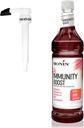 Monin - Gesamte Immunität Boost, Immununterstützungsergänzung, Flüssige Mischung von Vitaminen, Mineralien, & Antioxidantien, Immune Boosting Vitamin C & D + Elderberry, Für alle Getränke, Niedrige Kalorien (1 Liter + Pumpe)