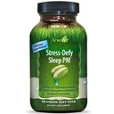 Irwin Naturals Stress-Defy Sleep PM - 50 Liquid Soft-Gels - Leistungsstarke 2-in-1 Kombination mit Ashwagandha & Melatonin - 25 Portionen