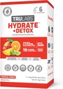 TRULABS Hydrate + Detox - Tropical Punch. Sugar Free Electrolytes Hydration Packets. Jede Portion enthält 1422 mg Elektrolyte &19 Vitamine & Mineralstoffe & DHM (6ct)