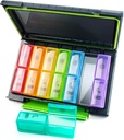 Wöchentliche Pille Organizer 2 Mal pro Tag, Moisture-Proof 7 Tage Pille Fall, große Pille Box für Reisen mit abnehmbaren Einzelbehälter Vitamine, Ergänzungen und Medikamente zu halten