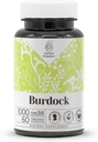 Burdock 60 Kapseln | High-Potency Kräuter Nahrungsergänzungsmittel | Hergestellt mit Gemüsekapseln und Burdock (Arctium lappa) Getrocknete Wurzel (60 Count)