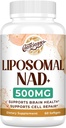 Liposomale NAD+ 500 MG-Ergänzung, wahre NAD Plus-Ergänzung, Überlegene Absorption, Boost NAD+ Mehr Efficient Than Nicotinamid Riboside für Cellular Energy, Healthy Aging, 60 Servieren