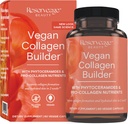 Reserve Schönheit Vegan Collagen Builder - Pflanzenbasierte Collagen Booster für Glowing Skin - Vitamin C Ergänzung für Hydrated Skin - Glutenfrei - 60 Veggie Kapseln (30 Portionen)