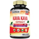 Kava Kava Ergänzung Extrakt Kapseln, 4 Monate Versorgung mit Ginkgo, Ashwagandha, Valerian- Relaxation unterstützt Supplement- 120 Vegan Kapseln
