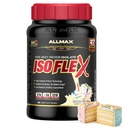 ALLMAX ISOFLEX Pure Whey Isolate Protein Powder - Gluten Free, Low Lactose, Sugar-Free - High-Protein, Clean, Keto-Friendly for Pre Post Workout Supplement for Women and Men | Birthday Cake, 2lb