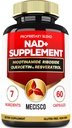 NAD+ Ergänzung mit Nicotinamid Riboside w/Quercetin, Resveratrol, Turmeric, Rhodiola Rosea, Astragalus - 60 Count