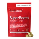 humanN SuperBeets Heart Chews Advanced - 100mg CoQ10 Plus Beetroot & Grape Seed Extract, 60 Count