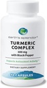 Earth's Splendor Turmeric Complex 500mg mit schwarzem Pfeffer, 90 Kapseln - Unterstützt antioxidative Aktivität und gemeinsame Gesundheit* - 1,5 Monate Versorgung