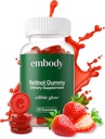 Embody: 60 Skin Gummis Multivitamin Retinol Gummy | Vitamin Eine Ergänzung für Anti-Aging, Glowing, jugendlich & Klare Haut | Starkes Haar & Nägel mit Biotin, Vitamin C, B12 & Zink