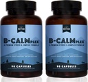 Natural Rhythm B-CALMplex, 2 Pack, Einzigartige B Vitamin Blend, B Complex unterstützt die richtige Nerve Funktion und Entspannung, 3 Monate Versorgung, 90 Zähler Flaschen