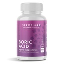 Seroflora Borsäure Vaginal Suppositorien - Fördert Vaginal pH Balance und Odor Control mit USP Medical Grad Fine Powder, Easy Dissolve, Made in USA -600 mg 60 Count