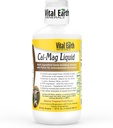 Vital Earth Minerals Cal-Mag Liquid – Calcium Magnesium Supplement mit Vitamin D3, K2, Boron und Fulvic Säure für schnellere Absorption, 32 Oz + 1 Oz Cup
